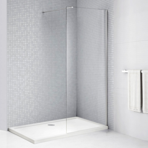 картинка Душевая перегородка Cezares Liberta L-1 120 профиль Хром стекло прозрачное от магазина Сантехстрой