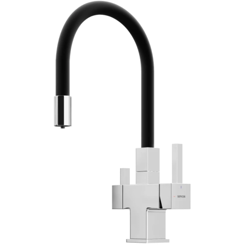 картинка смеситель для кухни с подключением к фильтру sancos arno sc4005ch