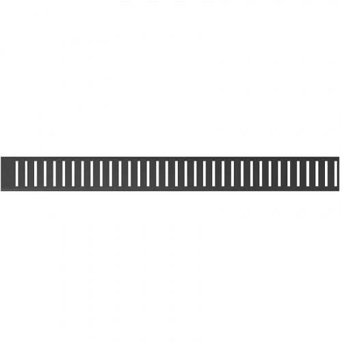 картинка Решетка для душевого лотка Alcaplast PURE-1150BLACK Черная матовая от магазина Сантехстрой