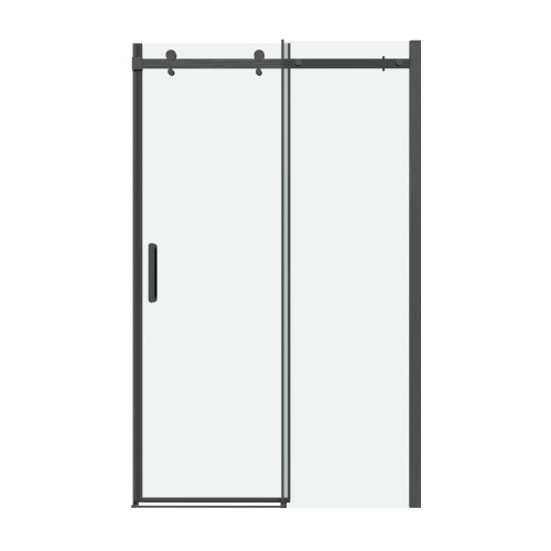 картинка Дверь в нишу 100.K33.04.110.42.00 Classic (110*195) графит сатин, стекло прозрачное, 1 место от магазина Сантехстрой