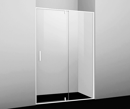 картинка Душевая дверь WasserKRAFT Neime 90 19P04 профиль Белый стекло прозрачное от магазина Сантехстрой