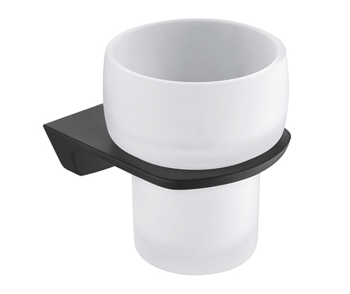 картинка Стакан для зубных щеток WasserKRAFT Elbе K-7228 Черный от магазина Сантехстрой