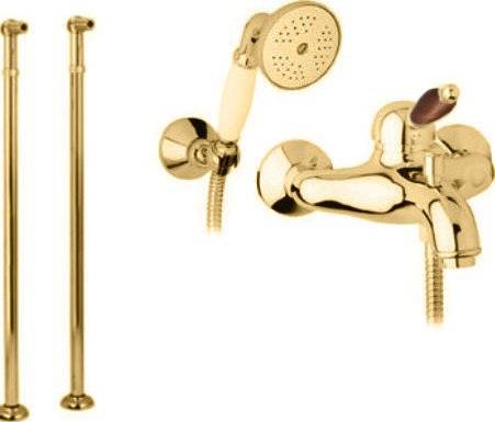 изображение смеситель cezares elite-vdpm-03/24-nc, для ванны, золото, ручка орех