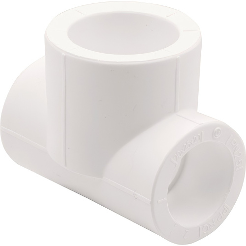 картинка Тройник THERMOLIGHT переходной PP-R 20х25х20 белый (20/200) от магазина Сантехстрой