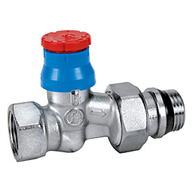 картинка Клапан, R402TG, прямой, 1/2", 1/2", ВН, хромированный, отвод с герметичной прокладкой от магазина Сантехстрой