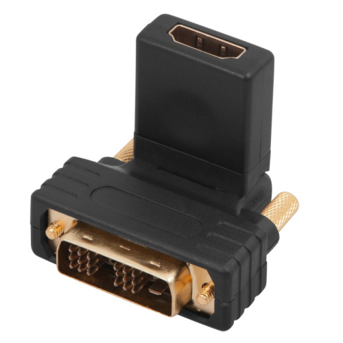 картинка Переходник поворотный,  штекер DVI-D - гнездо HDMI REXANT от магазина Сантехстрой
