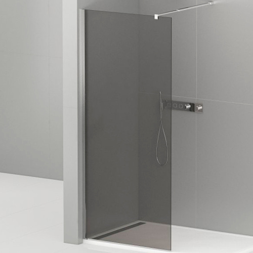картинка Душевая перегородка Cezares Liberta 80 LIBERTA-L-1-80-120-GR-Cr профиль Хром стекло серое от магазина Сантехстрой