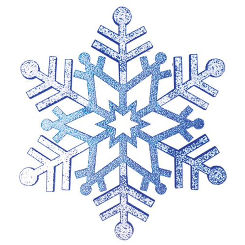картинка Елочная фигура Снежинка резная,  81 см,  цвет синий от магазина Сантехстрой