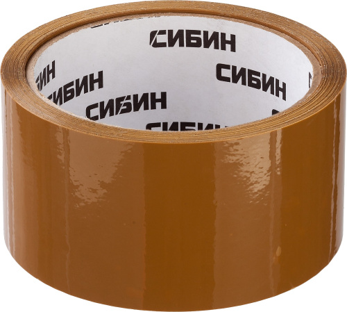 картинка Клейкая лента, СИБИН 12057-50-50, коричневая, 48мм х 50м от магазина Сантехстрой