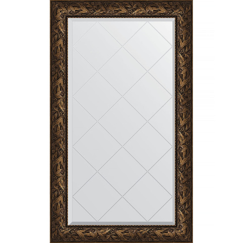 картинка Зеркало Evoform Exclusive-G 133х79 BY 4244 с гравировкой в багетной раме - Византия бронза 99 мм от магазина Сантехстрой