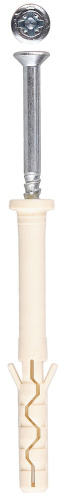 картинка Дюбель-гвоздь нейлоновый, цилиндрический бортик, 8 x 80 мм, 50 шт, ЗУБР от магазина Сантехстрой
