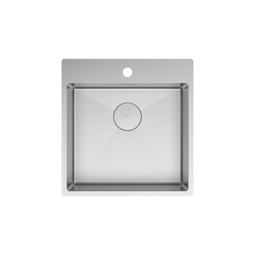картинка Кухонная мойка Lemark JANGA 490 прямоугольная из нержавеющей стали цвет: сталь (9937105) от магазина Сантехстрой