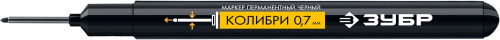 картинка ЗУБР КОЛИБРИ черный, 0.7-1 мм перманентный маркер для отверстий от магазина Сантехстрой