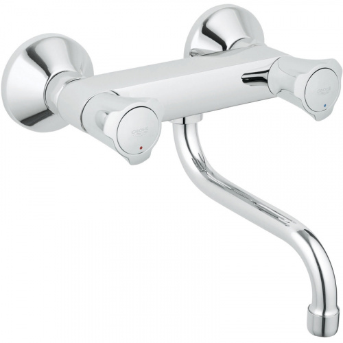 картинка смеситель для кухни grohe 31187001 хром