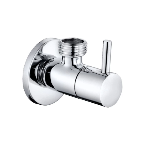 картинка Кран угловой IDDIS Optima Home с отражателем, 1/2; 3/4, кран-букса, латунь (910B0Z4C4CZ) от магазина Сантехстрой