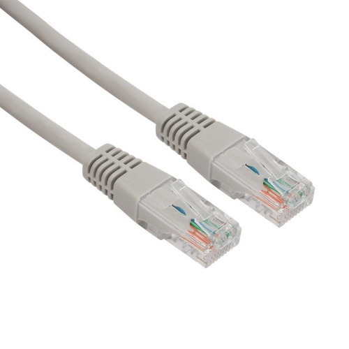 картинка Шнур коммутационный,  патч-корд U/UTP RJ45-RJ45, CAT 5e,  LSZH серый,  3м REXANT от магазина Сантехстрой