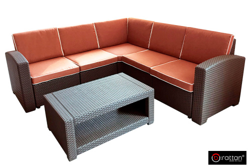 картинка B:Rattan Комплект мебели Rattan Premium Corner, венге от магазина Сантехстрой