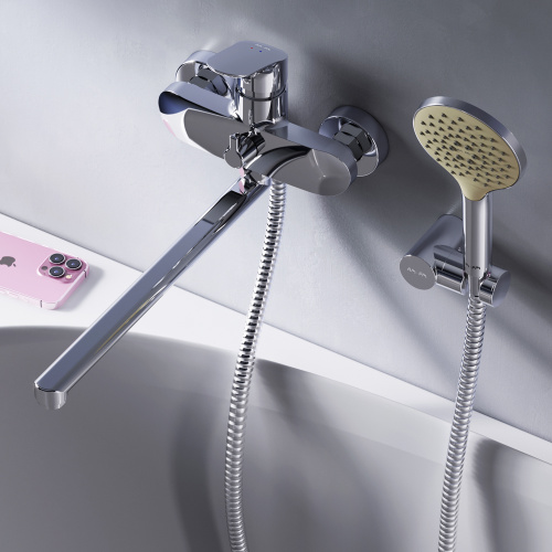 изображение f8095000 like, смеситель д/ванны/душа, излив 320 мм, душевой набор, хром, шт.