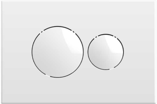 картинка Кнопка для инсталляции Nova круглая белая 7310 от магазина Сантехстрой