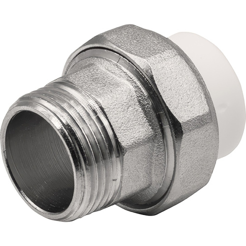 картинка Муфта THERMOLIGHT комбинированная разъемная PP-R НР 20х3/4quot; белый (10/250) от магазина Сантехстрой