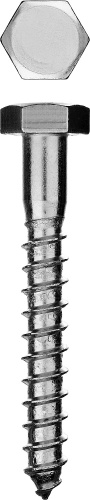 картинка Шурупы ШДШ с шестигранной головкой (DIN 571), 100 х 12 мм, 1 шт, ЗУБР от магазина Сантехстрой
