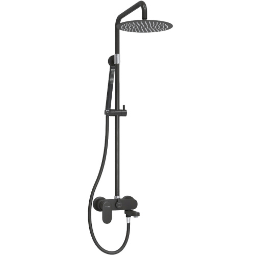 картинка Душевая система WasserKRAFT A174.258.217.CB Черная матовая от магазина Сантехстрой