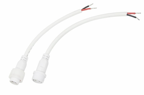 картинка Соединительный кабель (2pin) герметичный (IP67) 2х1,0мм² белый REXANT от магазина Сантехстрой