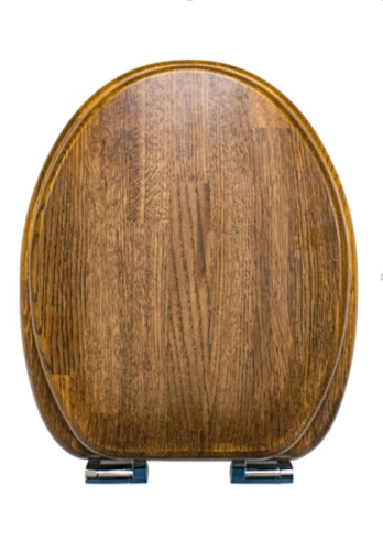 картинка Деревянное сиденье Boston OAK, микролифт хром (DE722811111) от магазина Сантехстрой