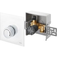 картинка Набор терморегулятора, Unibox RTL, 10-50 °C, крышка белое стекло от магазина Сантехстрой