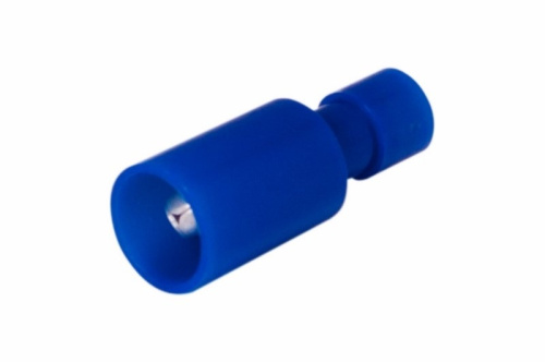 картинка Разъем штекерный полностью изолированный штекер 4 мм 1.5-2.5 мм² (РШПи-п 2.5-4/РшИпп 2-5-4) синий REXANT от магазина Сантехстрой