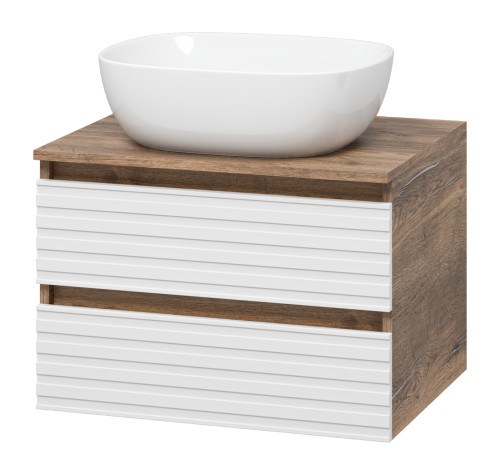 картинка Тумба под раковину Dakota - 60 подвесная (белая) от магазина Сантехстрой