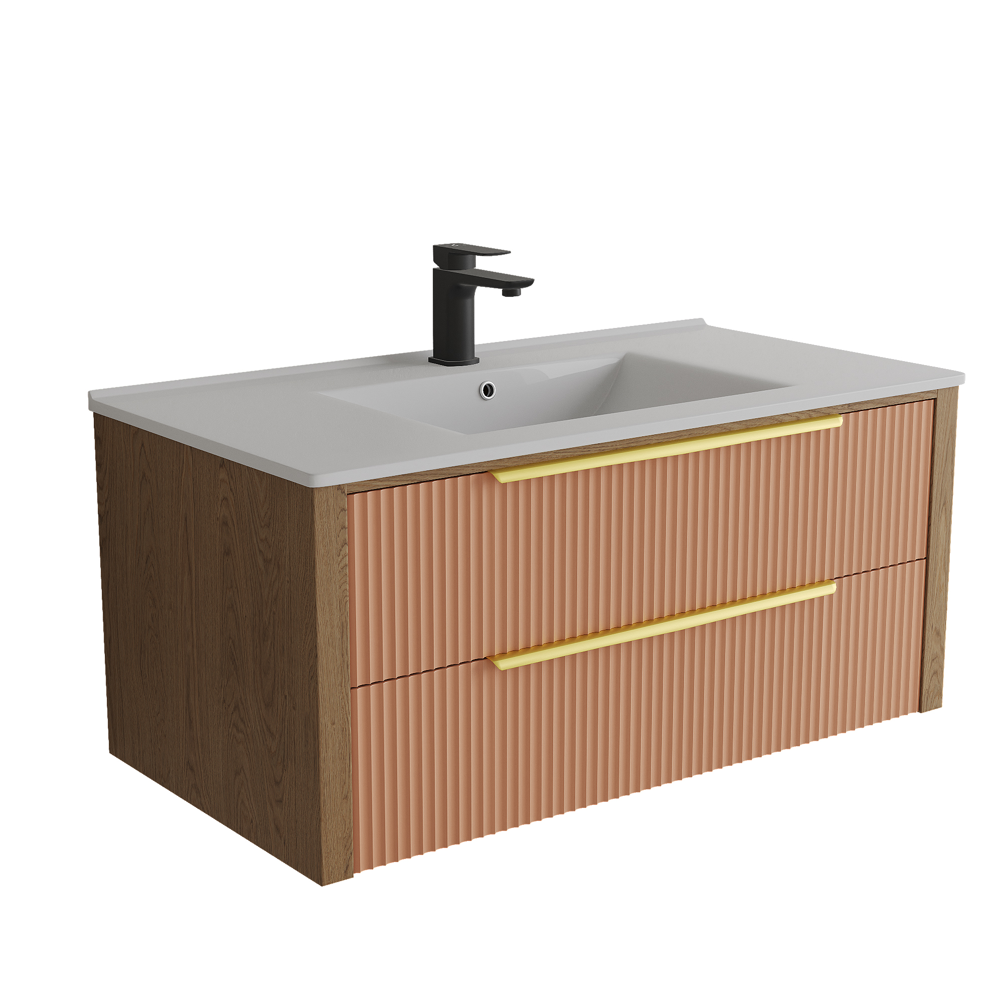 картинка Тумба под раковину/столешницу Валенсия 80, Бежево-розовый от магазина Сантехстрой