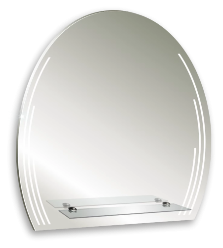 картинка Зеркало SILVER MIRRORS 570*595  с полкой Партер (ФР-00002393) от магазина Сантехстрой