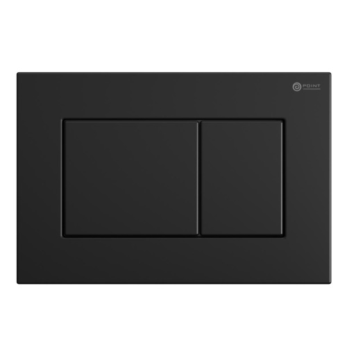 картинка Клавиша смыва для инсталляции Point Ника, черная матовая, PN44081BM от магазина Сантехстрой