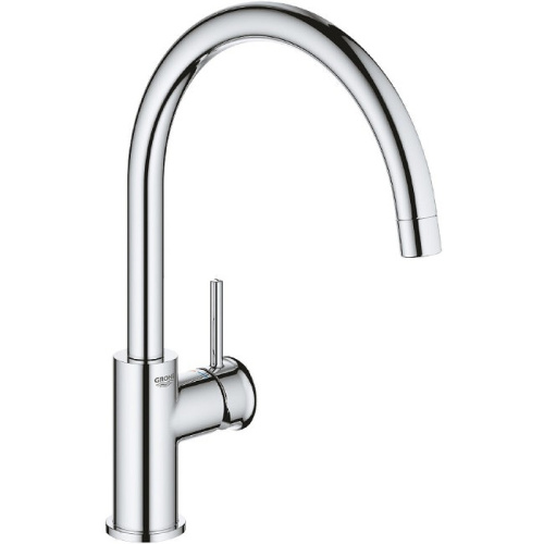 картинка смеситель для кухни grohe 31535001 хром