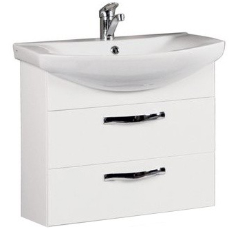 картинка Тумба под раковину AQUATON (Акватон) 1a123301aa010 Белая от магазина Сантехстрой