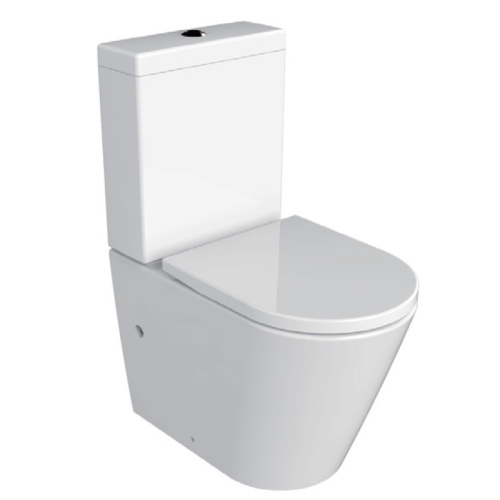 картинка Унитаз-компакт Azario Luana 615х375х840 напольный, безободковый, с сиденьем микролифт (AZ-8593) от магазина Сантехстрой