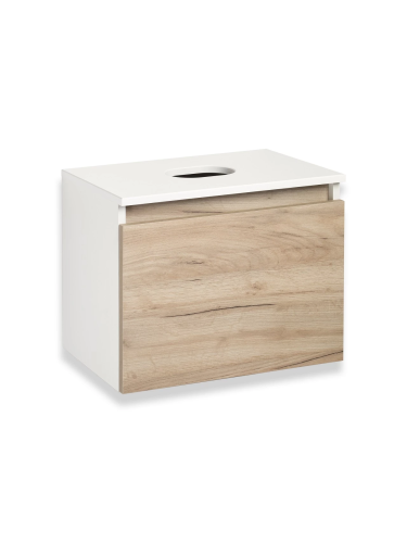 картинка Тумба под раковину Runo крафт дуб Бари 50 (00-00001373) от магазина Сантехстрой