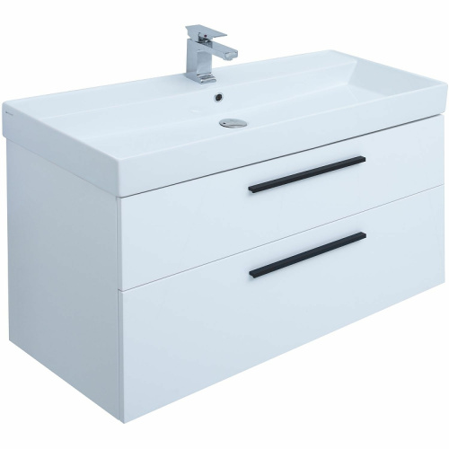 картинка Тумба под раковину Aquanet 249922 Белая от магазина Сантехстрой