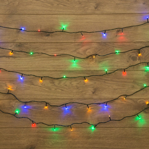 картинка Гирлянда Твинкл Лайт 15 м,  темно-зеленый ПВХ,  120 LED,  цвет мультиколор от магазина Сантехстрой