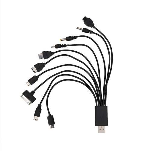 картинка USB-кабель 10 в 1: 5P/5P/DC2.0/micro USB/DC4.5/DC3.5/Samsung G600/iPhone4/micro USB от магазина Сантехстрой
