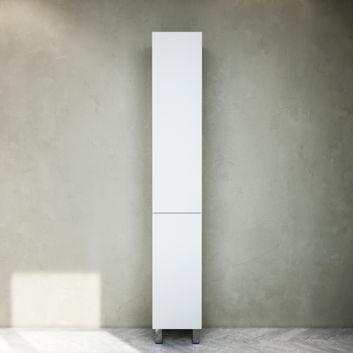 картинка M90CSL0306WG GEM, шкаф-колонна, напольный, левый, 30 см, двери, push-to-open, цвет: белый, глянец от магазина Сантехстрой