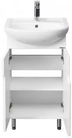 картинка Тумба с раковиной белый глянец 50,5 см Акватон Панда 1A0537K0PD010 от магазина Сантехстрой