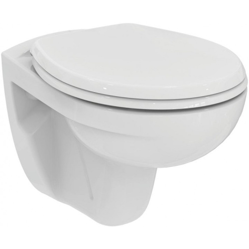 картинка Унитаз Ideal Standard Eurovit K881201 подвесной с сиденьем Микролифт от магазина Сантехстрой