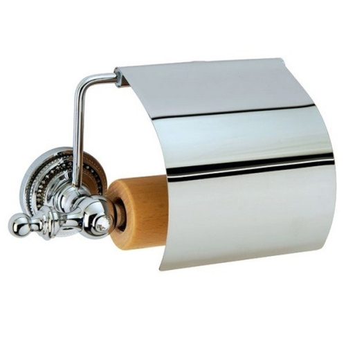 картинка Держатель туалетной бумаги Boheme Brillante 10430 с крышкой Хром от магазина Сантехстрой