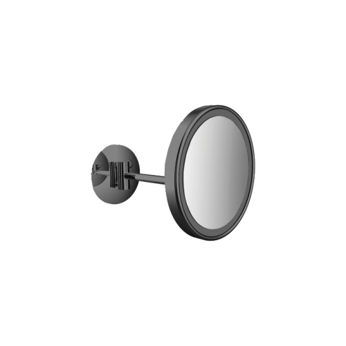 картинка Emco Pure Косметическое зеркало, LED, Ø203mm, 1-колено, 3x увелич., цвет черный от магазина Сантехстрой