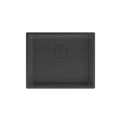 картинка Кухонная мойка Lemark OLANGA 540 прямоугольная из нержавеющей стали цвет: чёрный матовый (9932128) от магазина Сантехстрой