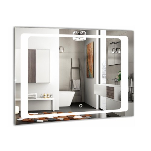 картинка Зеркало AZARIO Фортуна 800х600, LED-подсветка с диммером, сенсорный выключатель (ФР-00000947) от магазина Сантехстрой