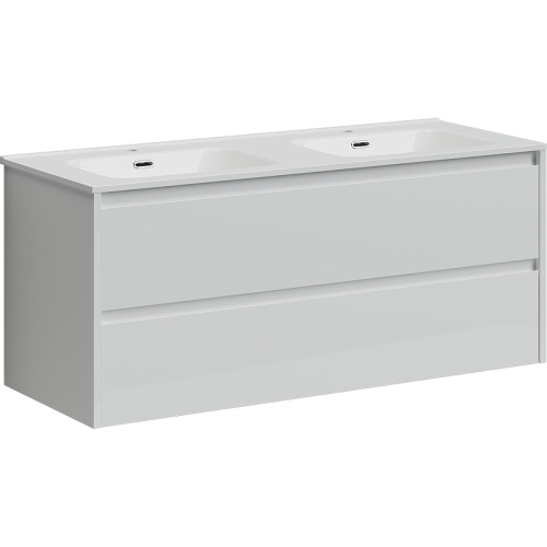 картинка Тумба под раковину Sancos Libra 120 LB120-2W подвесная Белый глянец от магазина Сантехстрой