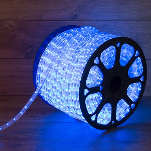 картинка Дюралайт LED,  свечение с динамикой (3W) - синий,  бухта 100м от магазина Сантехстрой